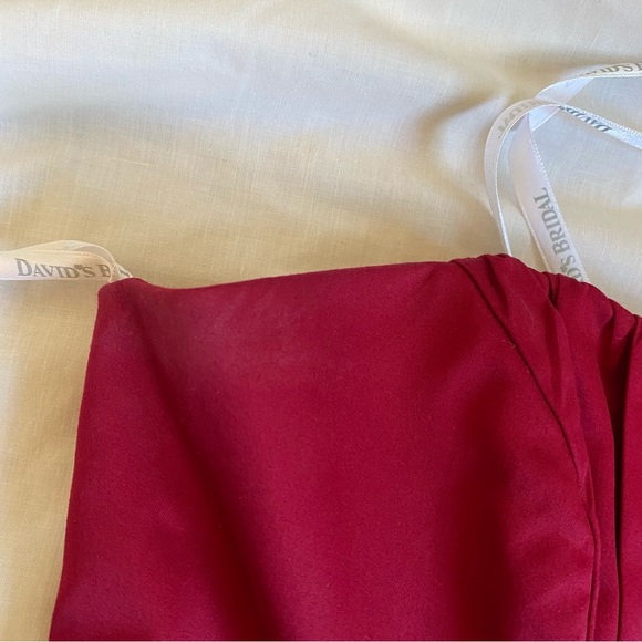 Red Vintage Styled Strapless A-Line dress - Picture 10 of 10